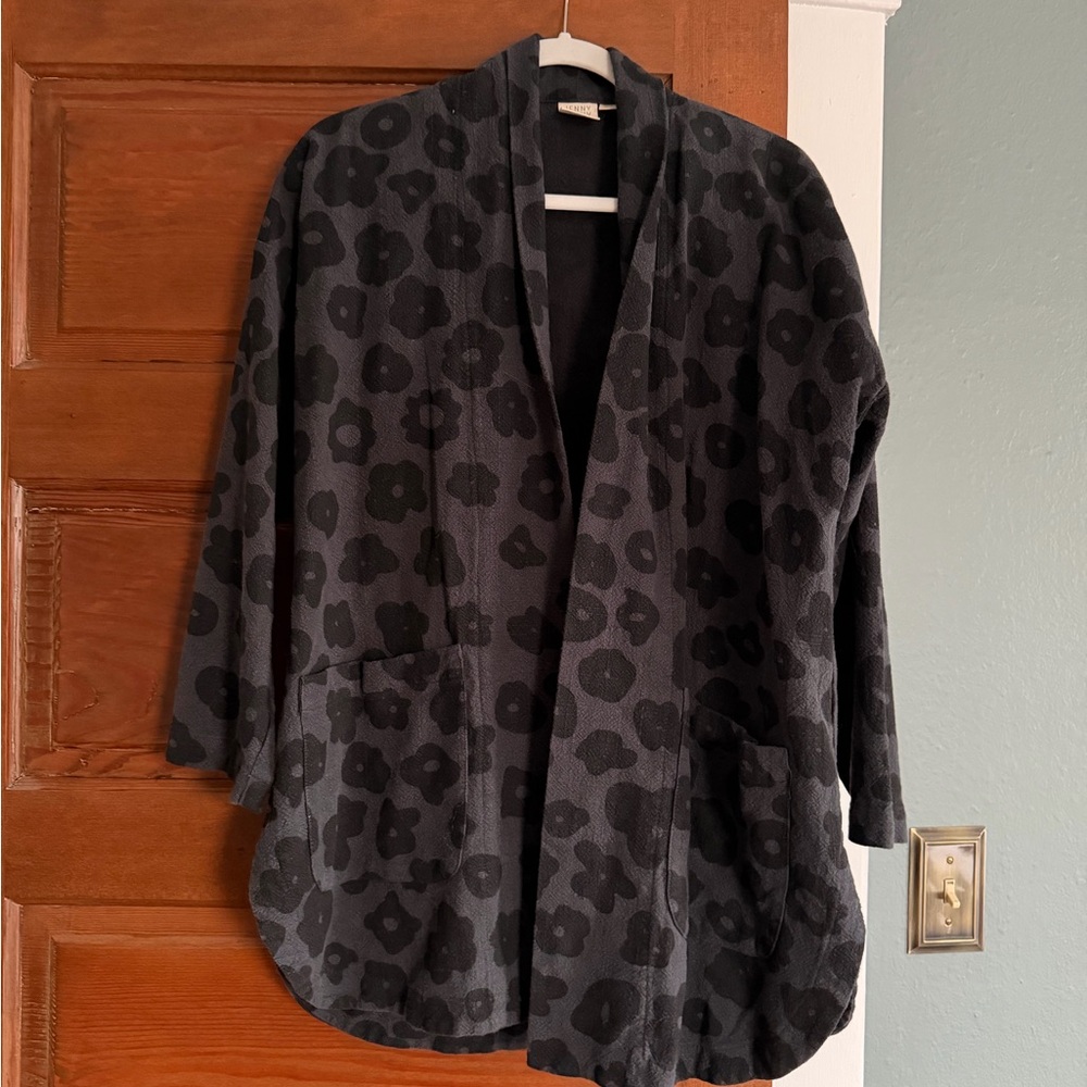 Jenny Pennywood Floral Open-Front Women's Coat